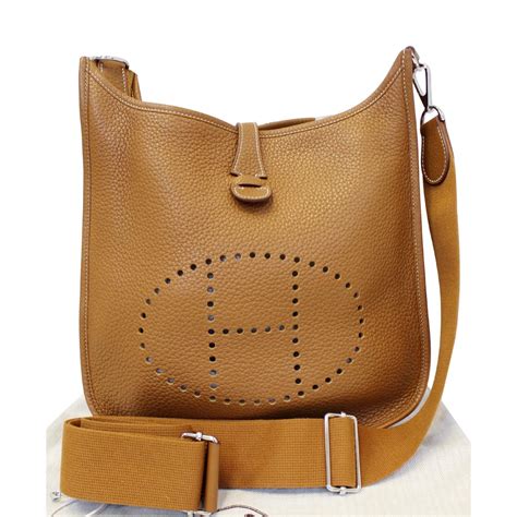 hermes cross body bags|authentic hermes evelyne bag.